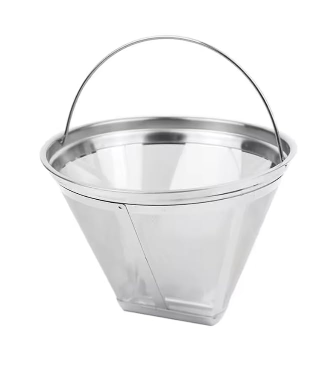 Reusable Stainless Steel Cone Coffee Filters, 1-Pack T615