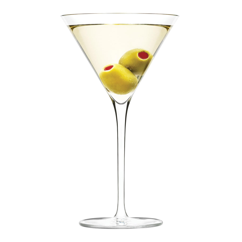 Clear 10 oz Stemmed Martini Glasses Set of 4 X73493