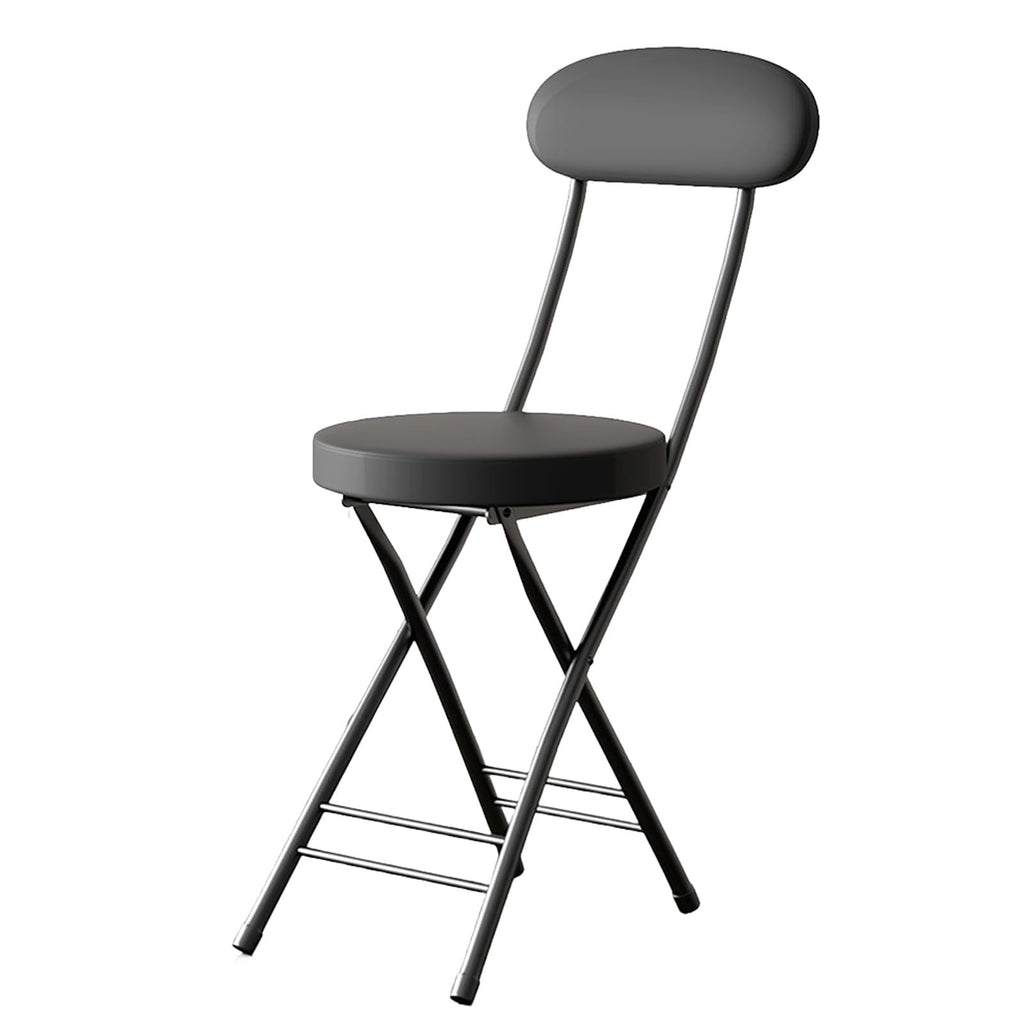 Black 18in PU Padded Foldable Counter Height Stool M3765