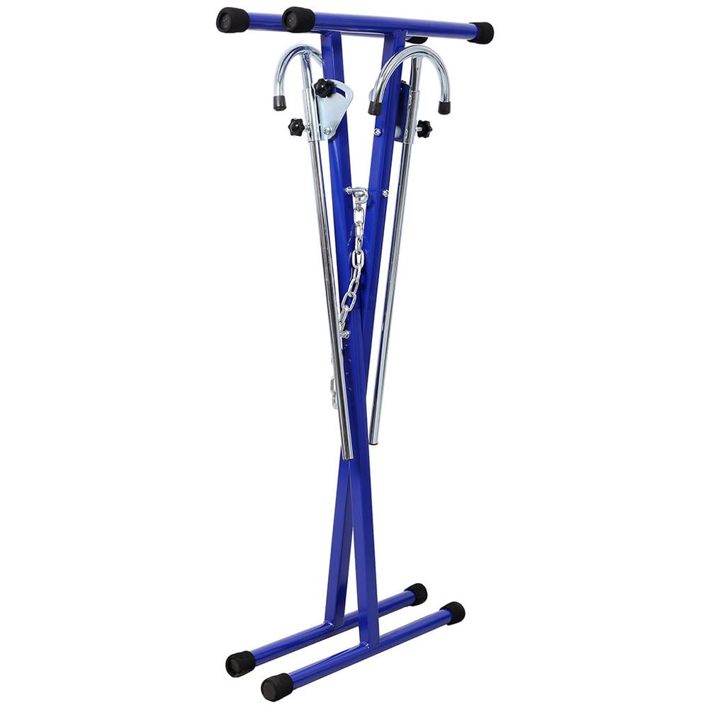 Folding Steel Bumper Stand, 200 LBS Capacity Adjustable with Extendable Arms H12383