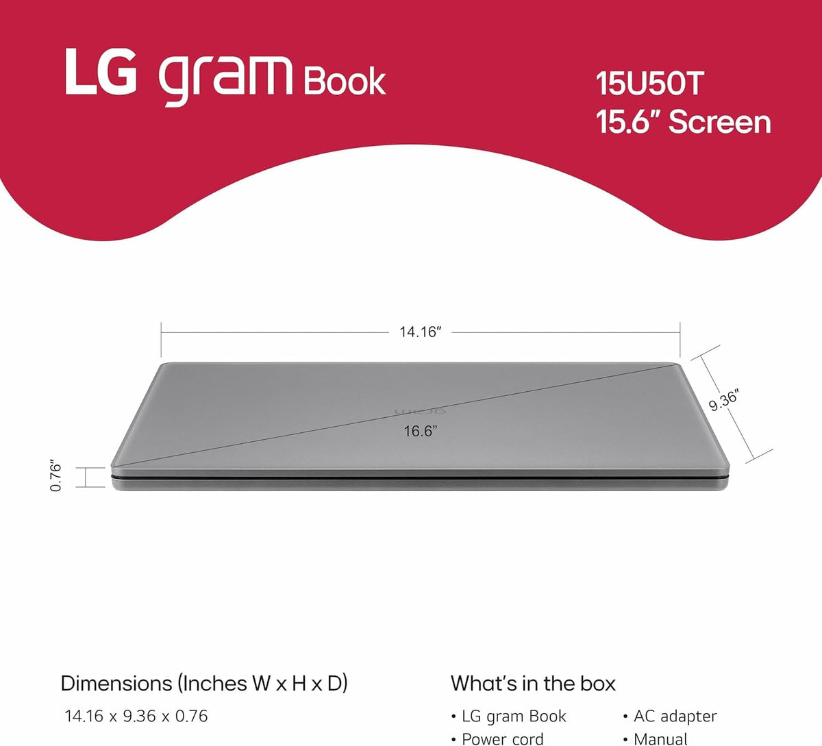 15.6" Lightweight Laptop Intel Core i5 16 GB RAM 256 GB SSD Windows 11 Pro Titan Silver O5483
