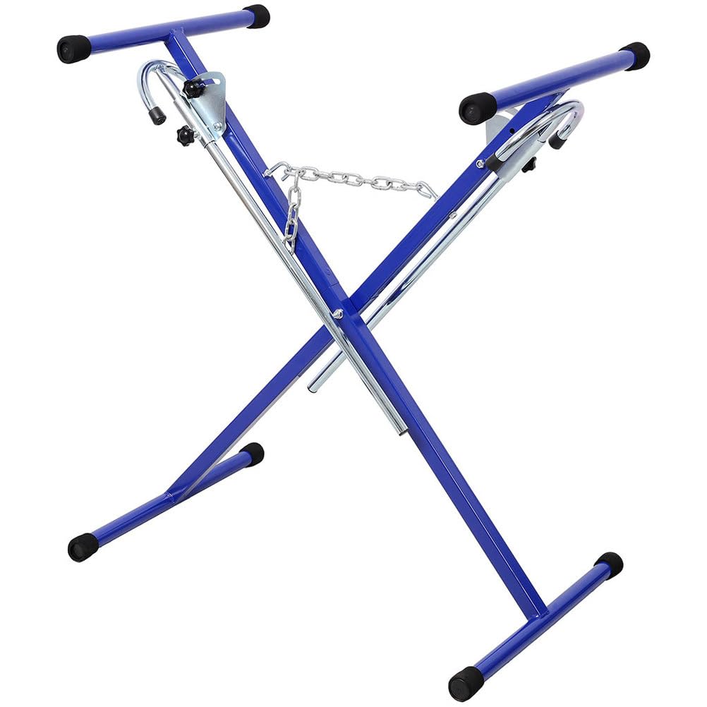 Folding Steel Bumper Stand, 200 LBS Capacity Adjustable with Extendable Arms H12383