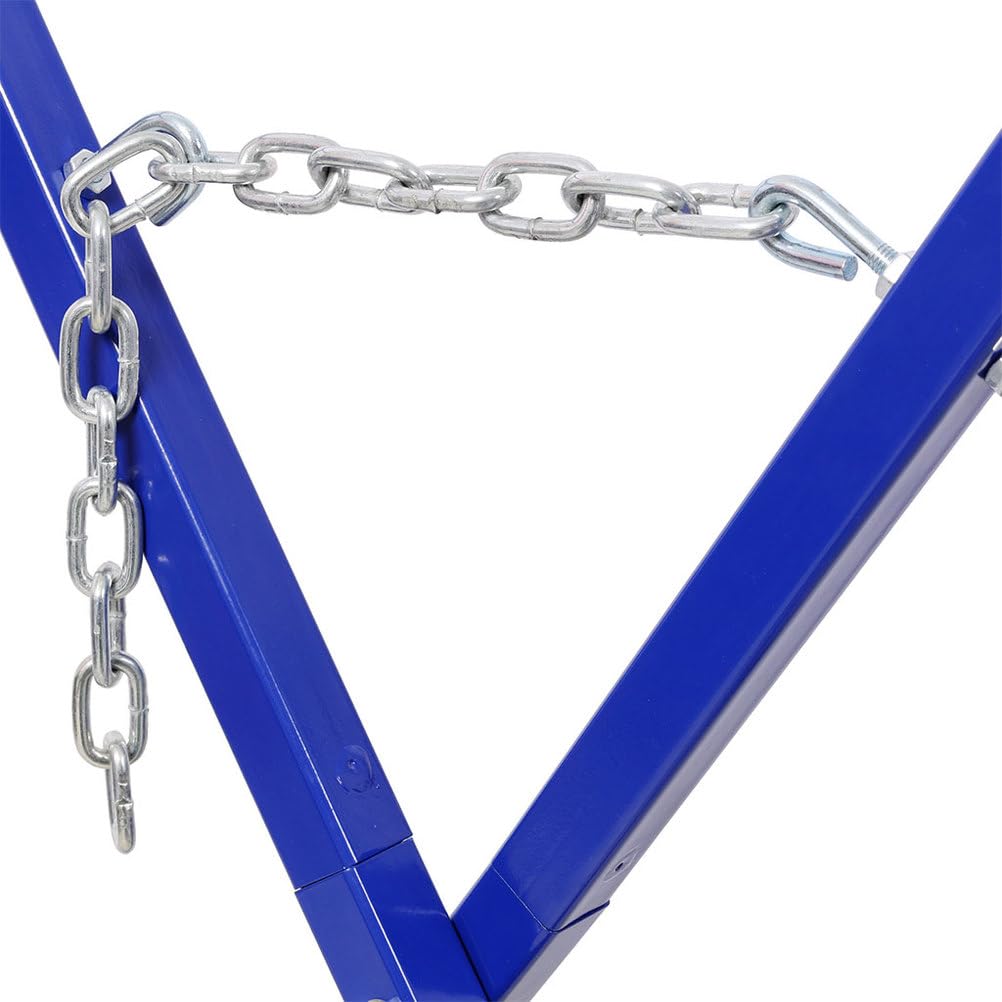 Folding Steel Bumper Stand, 200 LBS Capacity Adjustable with Extendable Arms H12383