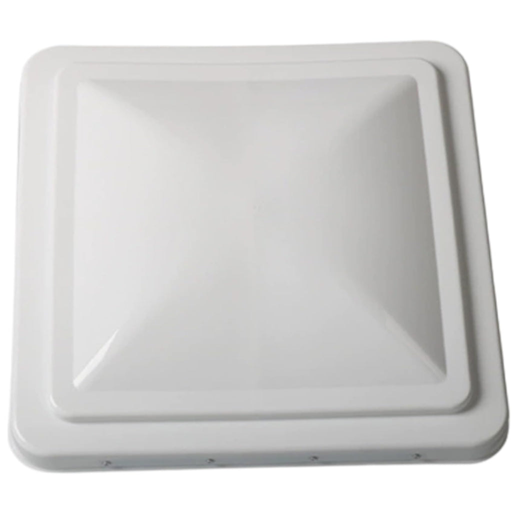 14 Inch White Weather-Resistant Plastic RV Vent Cover I9532