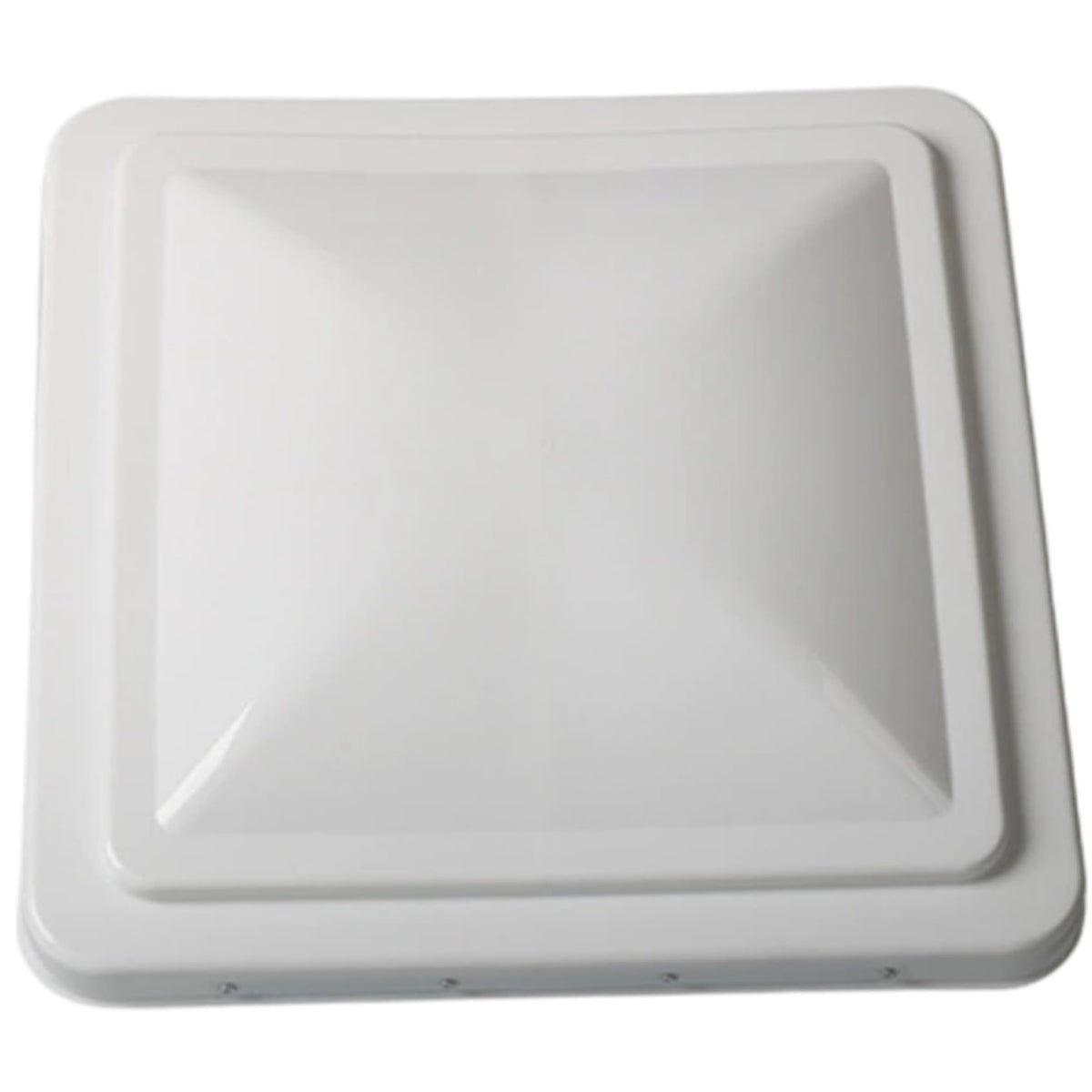 14 Inch White Weather-Resistant Plastic RV Vent Cover I9532