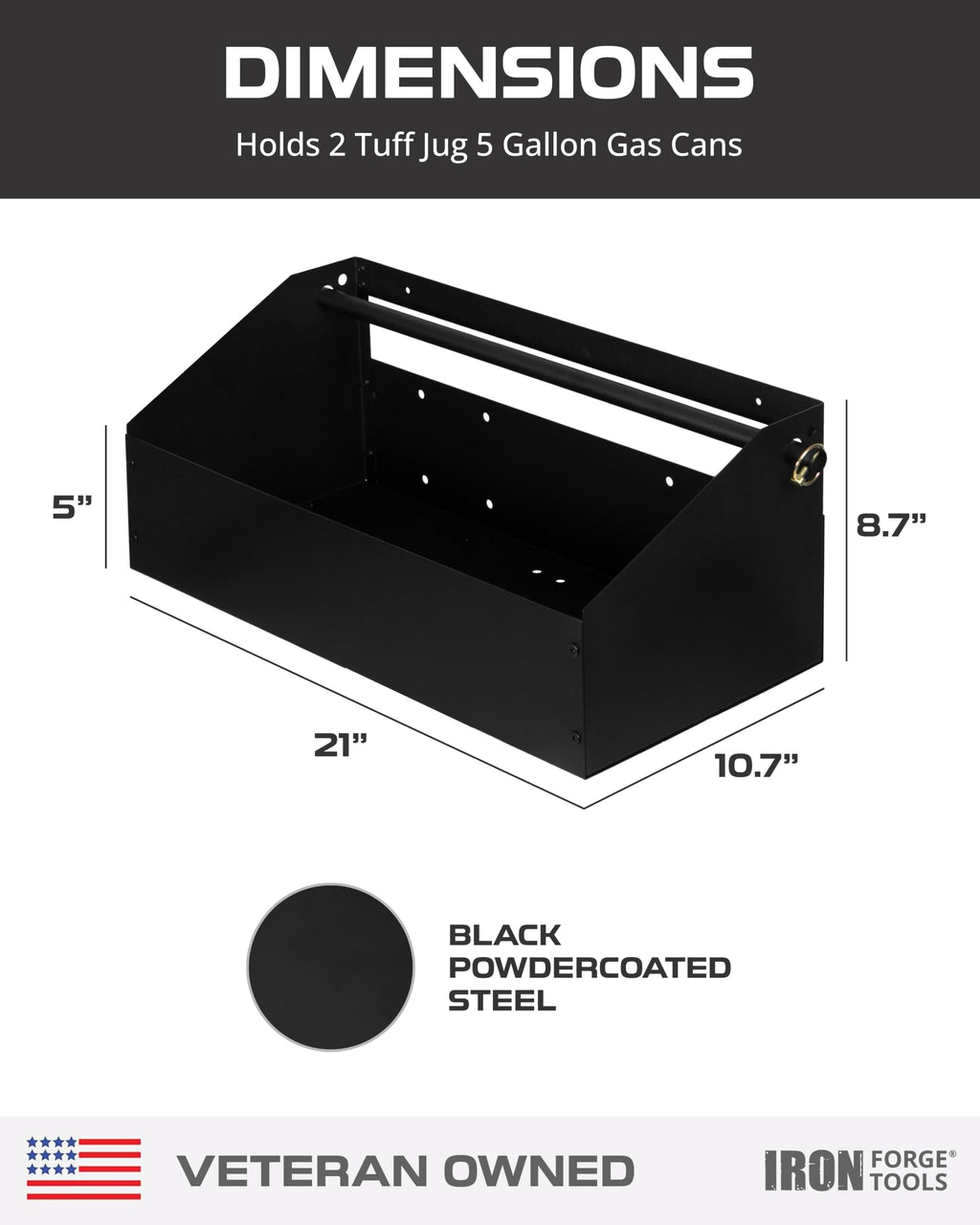 5 Gallon Gas Can Holder M4240