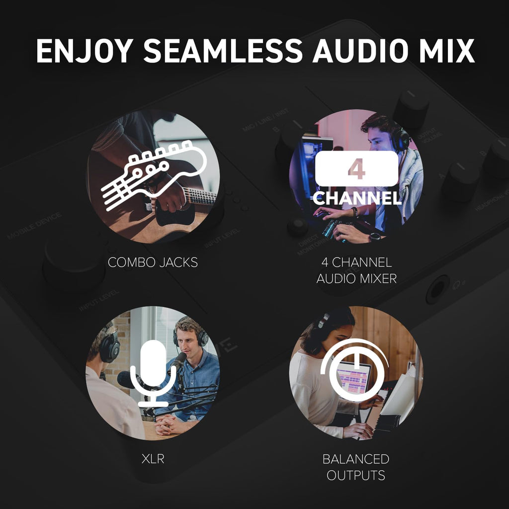 USB Audio Interface with Direct Monitoring A45872
