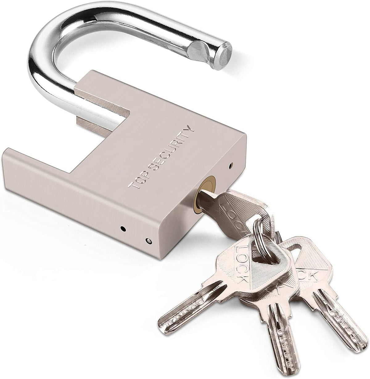 Heavy Duty Solid Brass Keyed Padlock with 4 Keys O470328