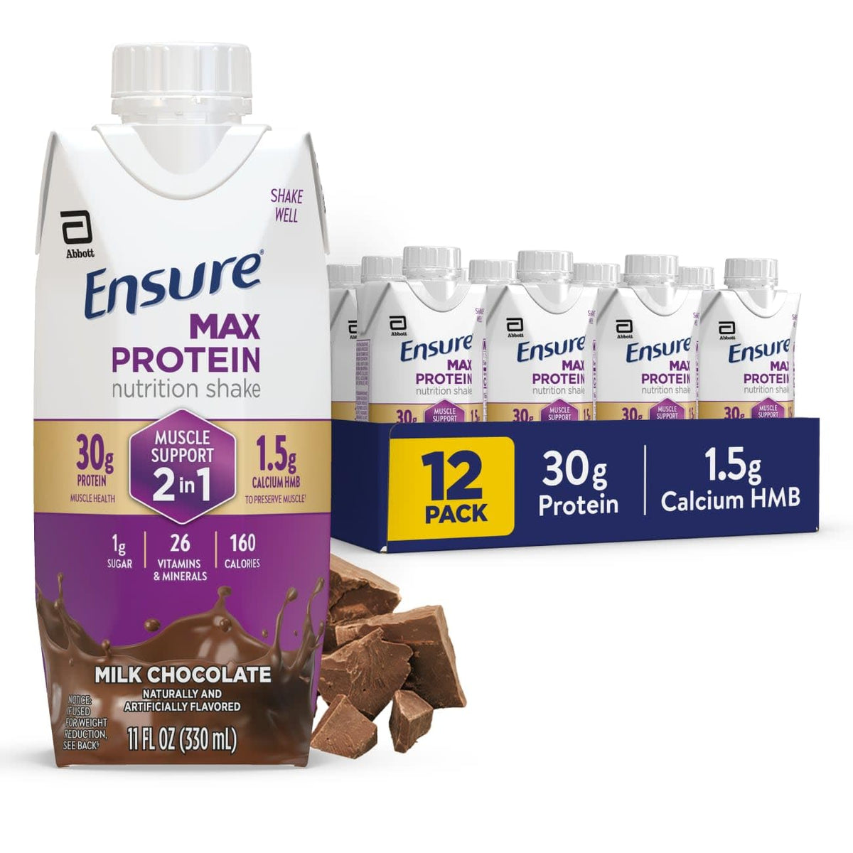 2-in-1 Milk Chocolate High Protein 12 Pack Z38407