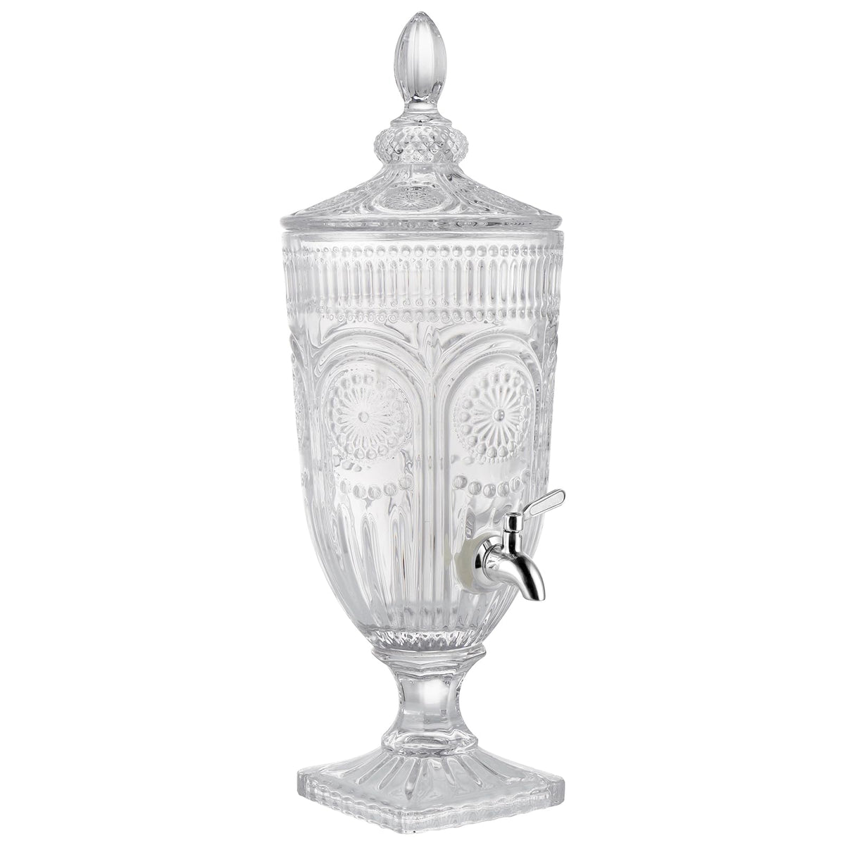 0.8 Gallon Glass Beverage Dispenser with Stainless Steel Spigot L378553