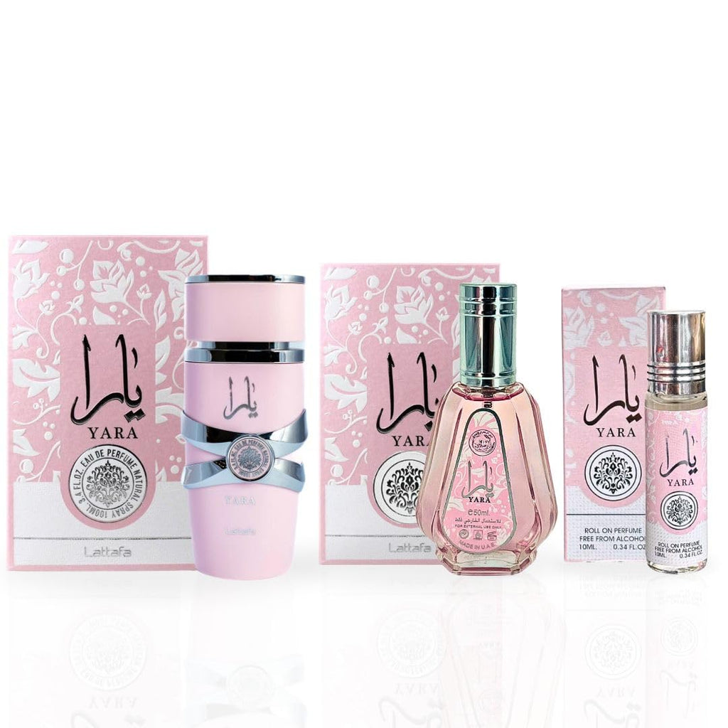 3-piece Eau de Parfum Spray and Roll-On Perfume Oil Fragrance Bundle Z67806