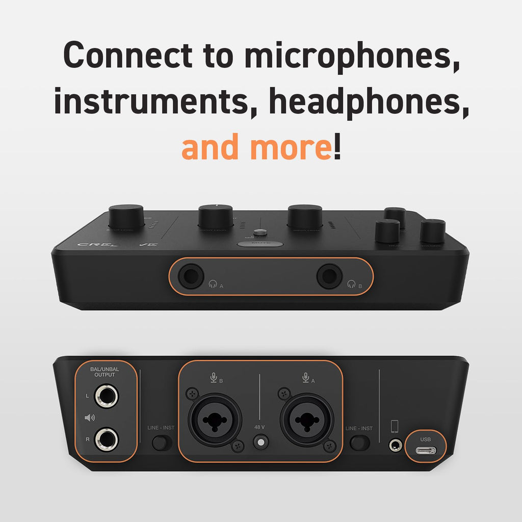 USB Audio Interface with Direct Monitoring A45872