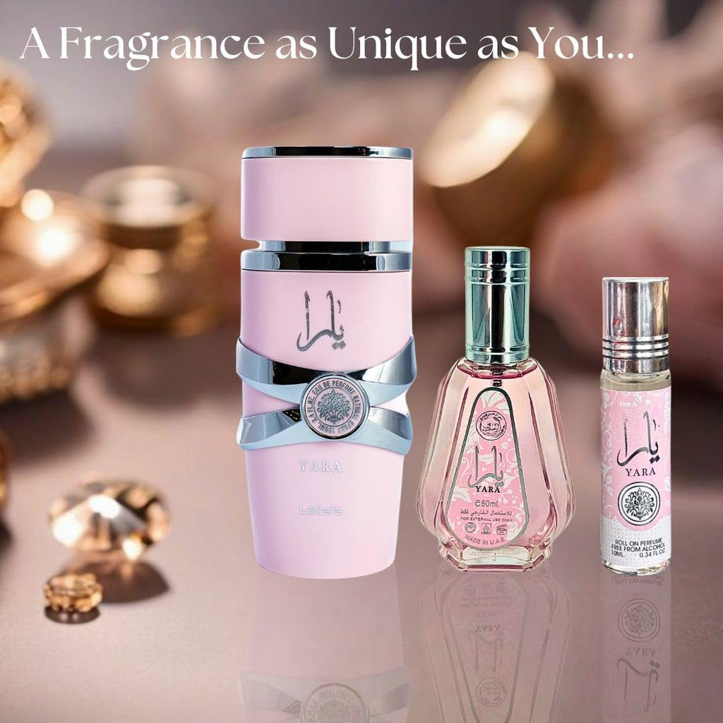 3-piece Eau de Parfum Spray and Roll-On Perfume Oil Fragrance Bundle Z67806