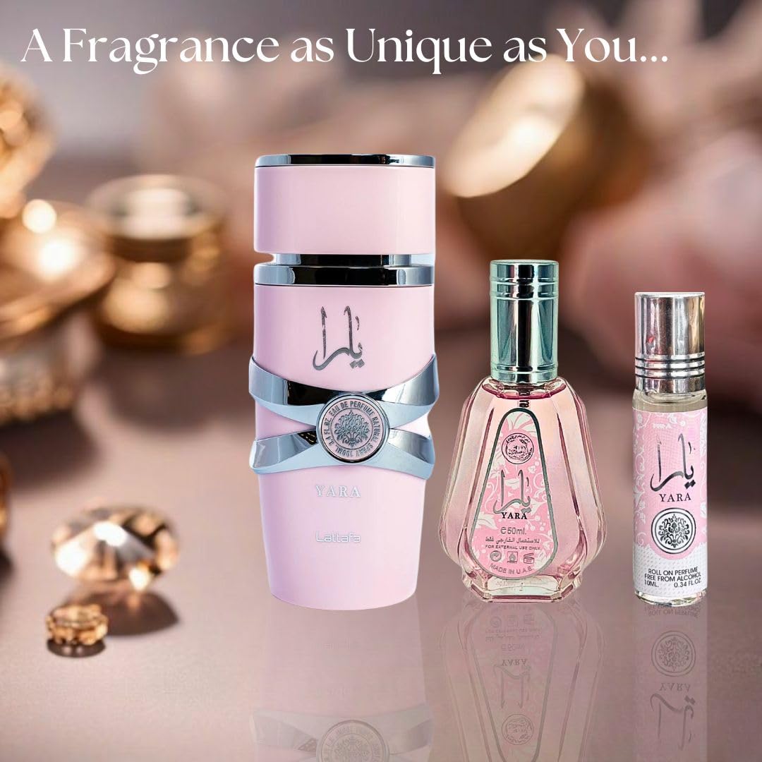 3-piece Eau de Parfum Spray and Roll-On Perfume Oil Fragrance Bundle Z67806
