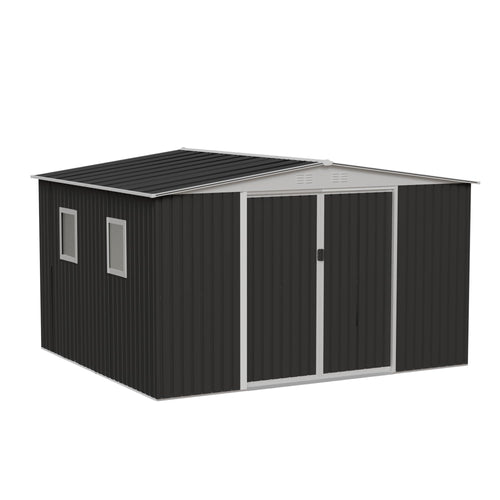 12x10 ft Metal Garden Shed N548