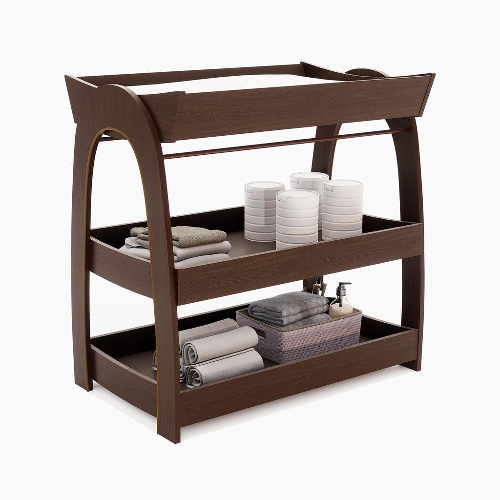 Wood 2-Tier Baby Changing Table N758