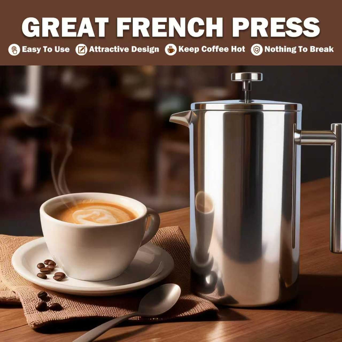 French Press Coffee Maker 61 oz I514949