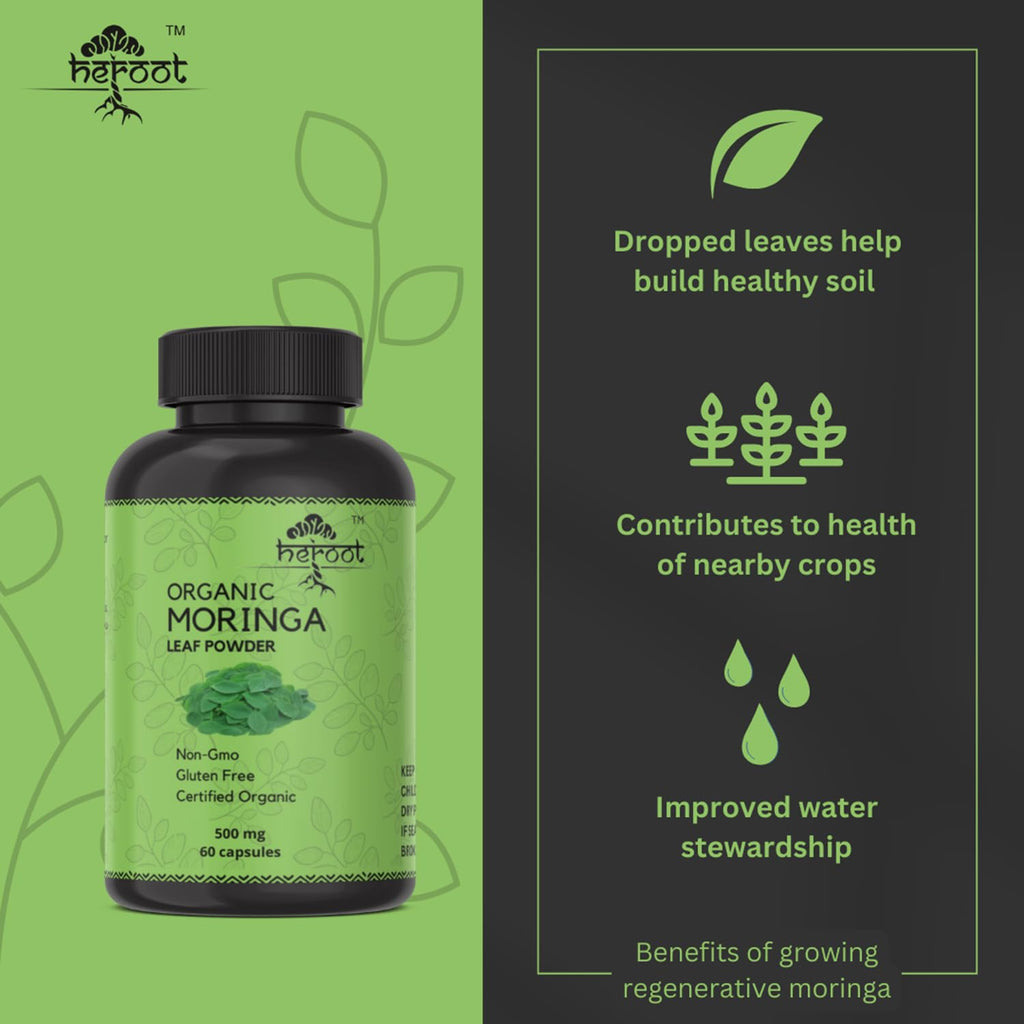 Organic Moringa Capsules 120 Capsules E74529