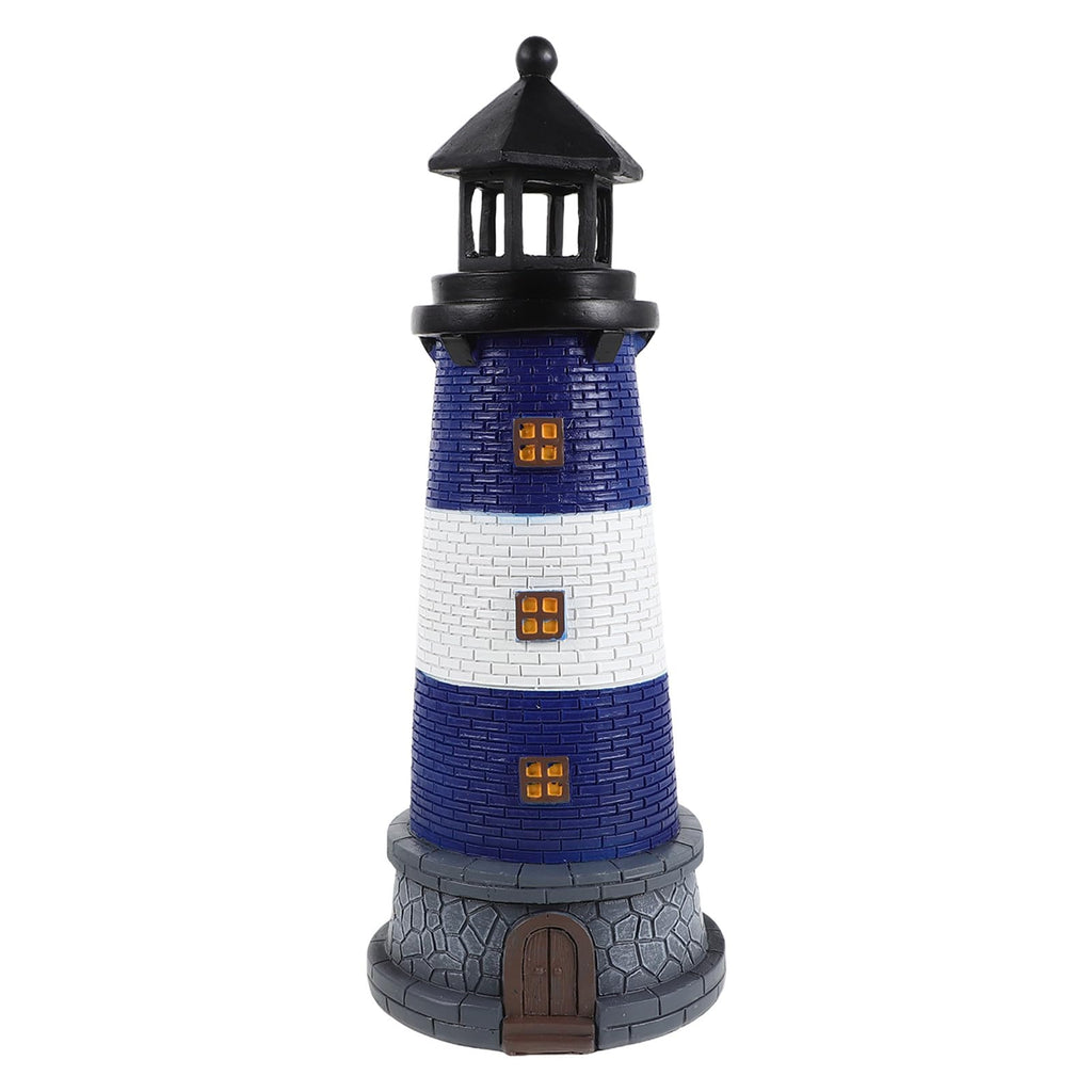 Solar Powered Resin Garden Light with Led, Blue H5223