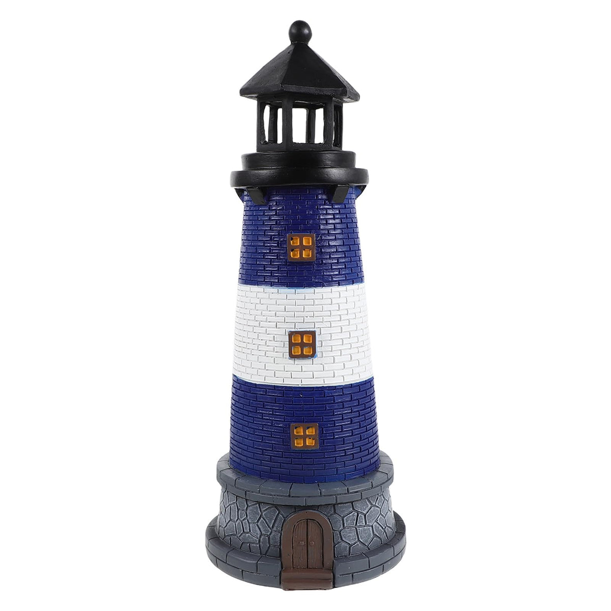 Solar Powered Resin Garden Light with Led, Blue H5223