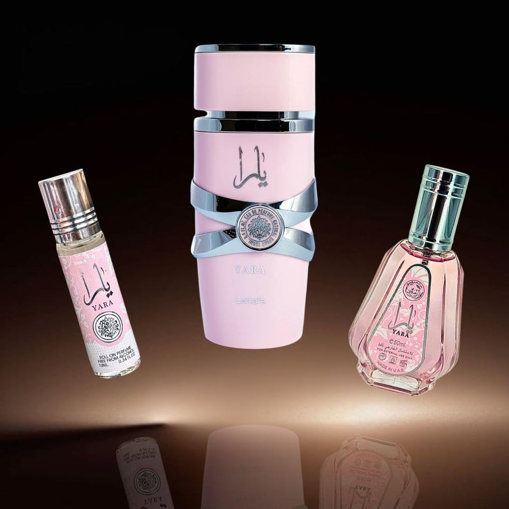 3-piece Eau de Parfum Spray and Roll-On Perfume Oil Fragrance Bundle Z67806