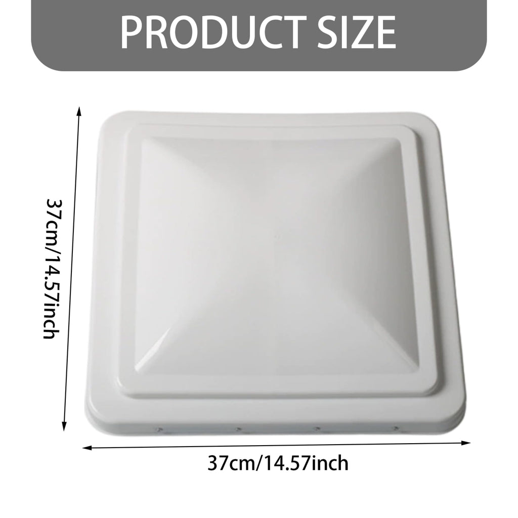 14 Inch White Weather-Resistant Plastic RV Vent Cover I9532