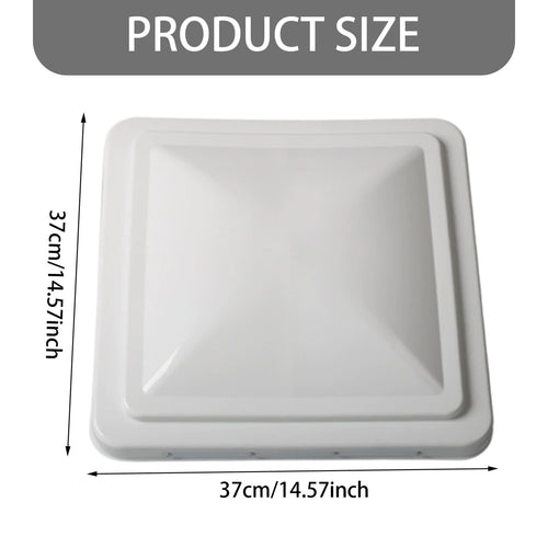 14 Inch White Weather-Resistant Plastic RV Vent Cover I9532