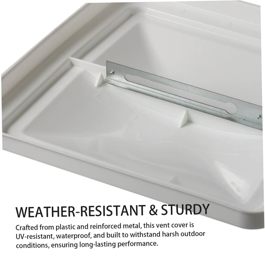 14 Inch White Weather-Resistant Plastic RV Vent Cover I9532