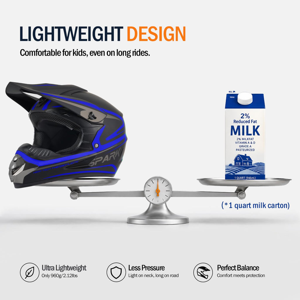 Kids Motocross Full Face Helmet T3187