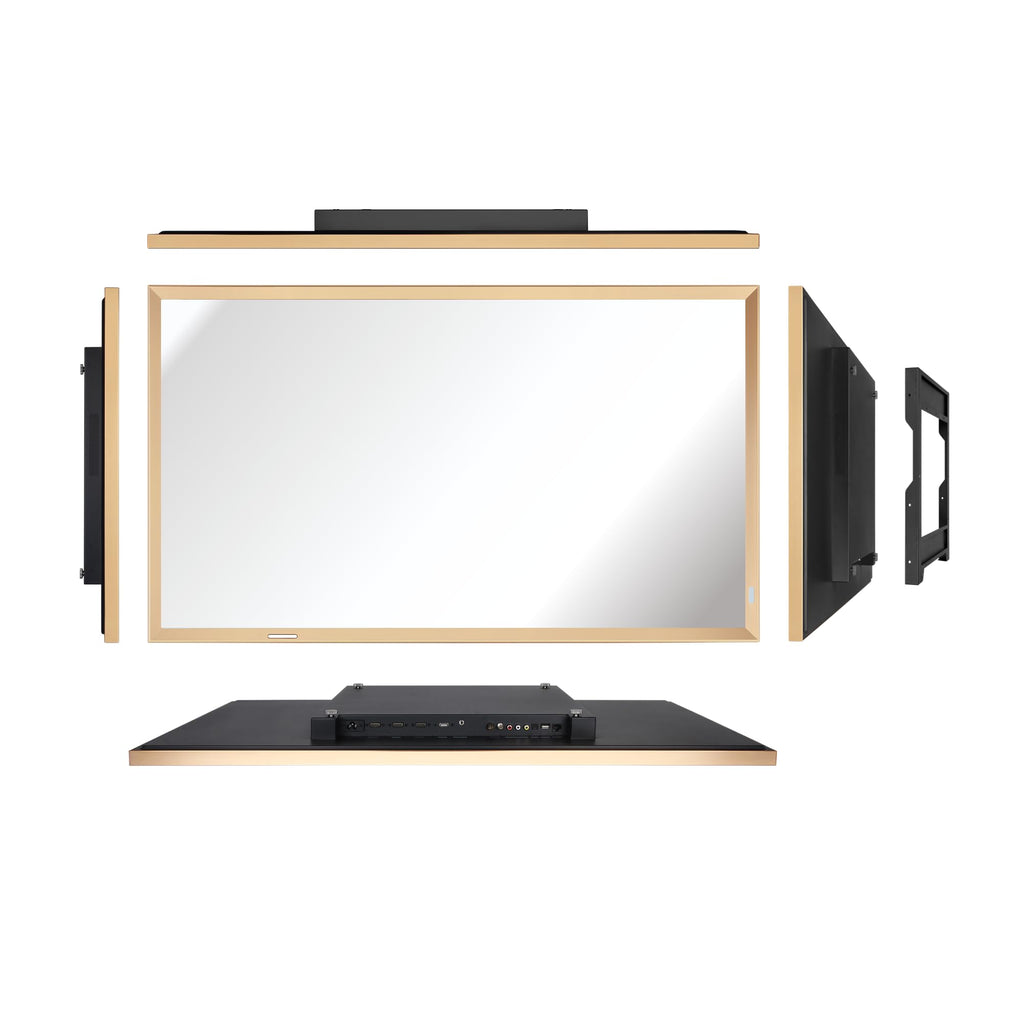43-Inch Smart Mirror TV with Champagne Gold Aluminum Frame B1013