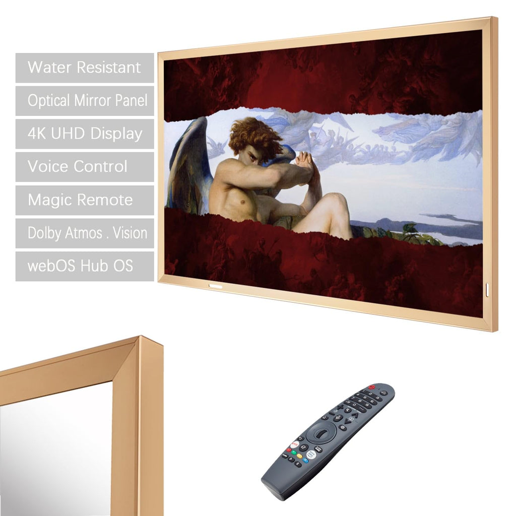 43-Inch Smart Mirror TV with Champagne Gold Aluminum Frame B1013