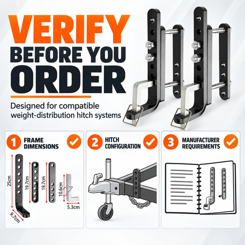 Trailer Sway Control Brackets, 2-Pack C283027