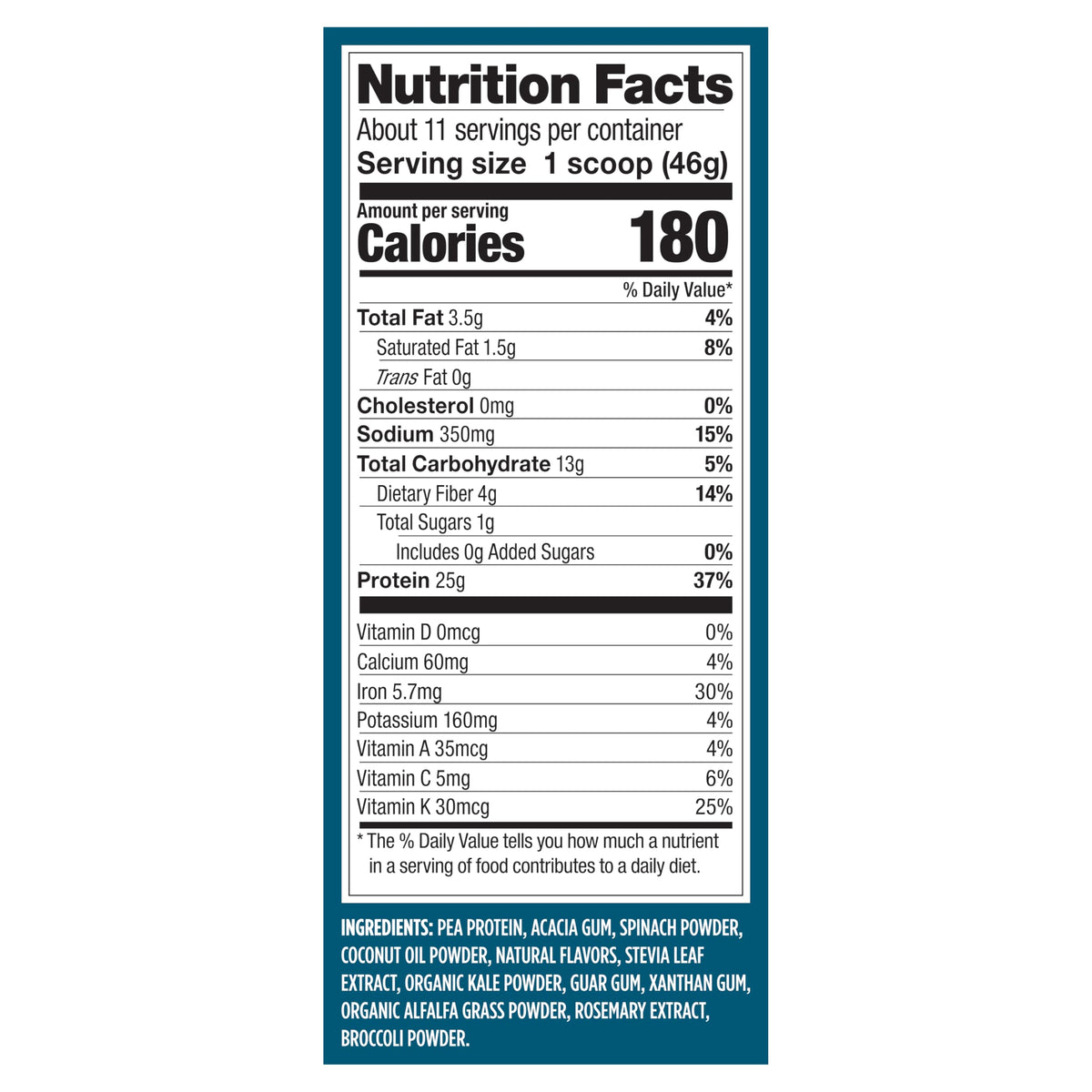 Creamy Vanilla Plant Based Protein Powder I458