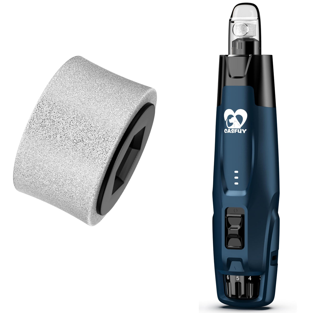 Dog Nail Grinder & Replacement Grinding Head Bundle V264