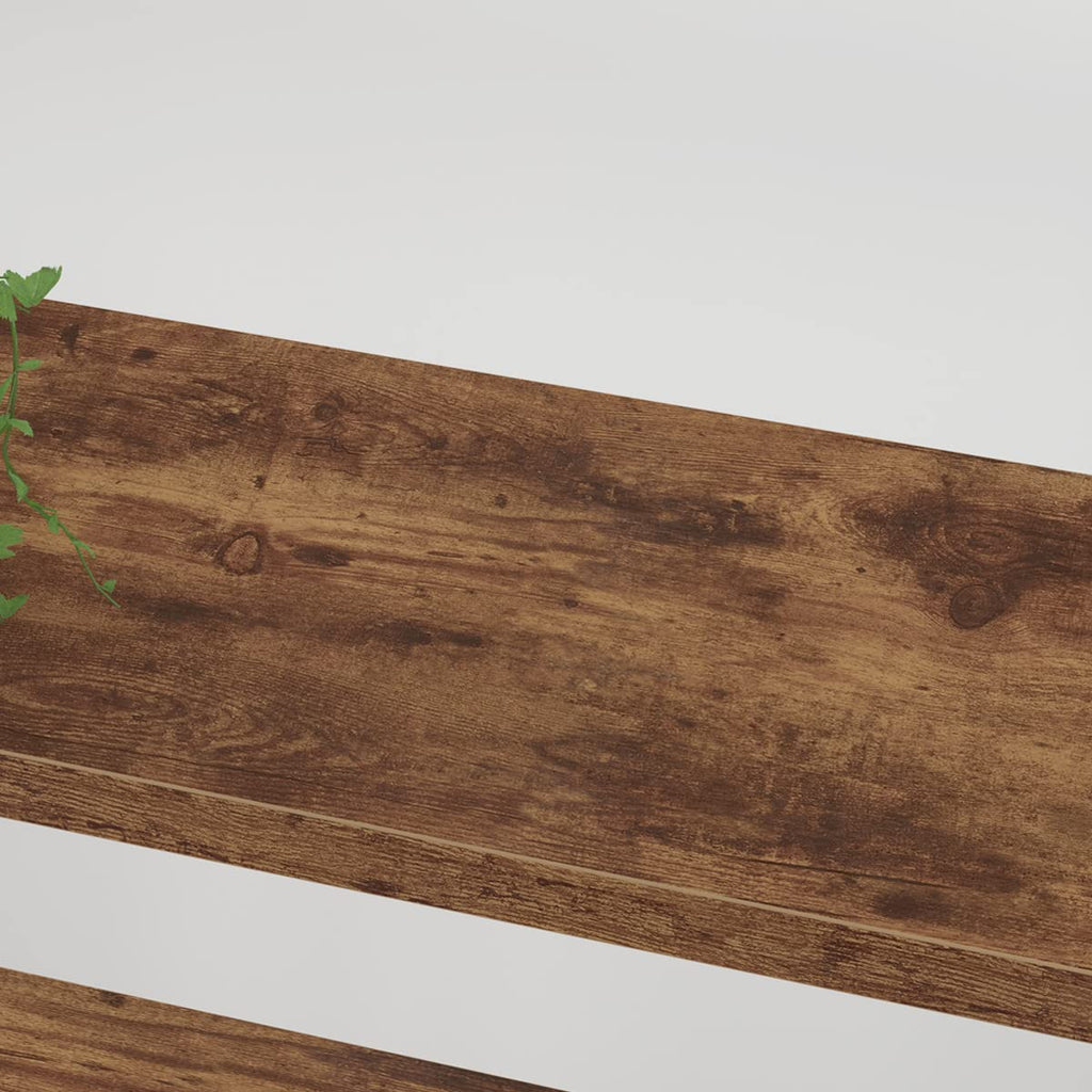Rustic Brown 5 Shelf Wood Bookshelf R146