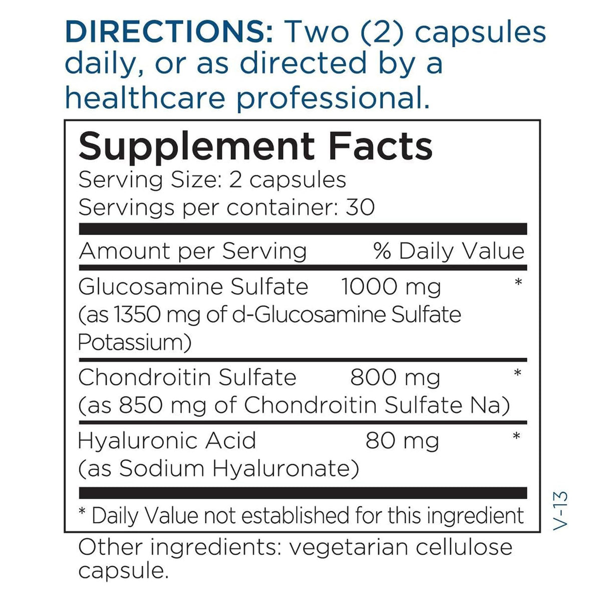 Glucosamine Chondroitin, 60 Capsules S369