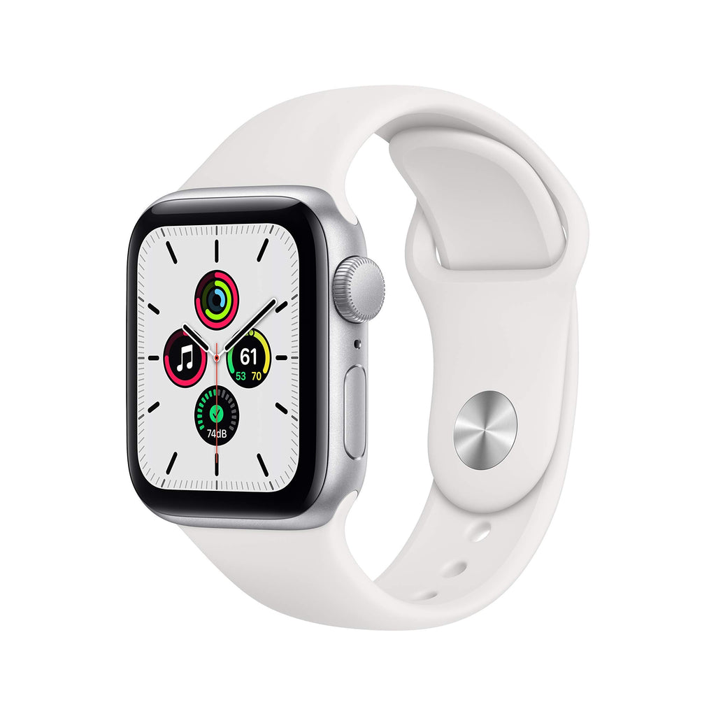 Silver Aluminum Case with White Sport Band Smartwatch F834