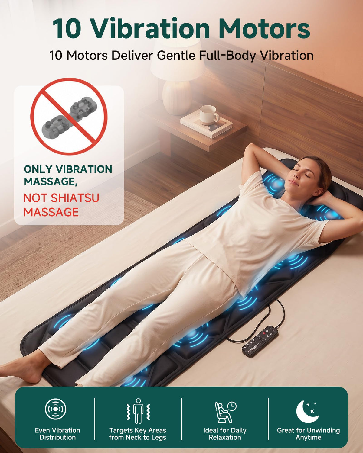 Full Body Massage Mat with Heat U500790