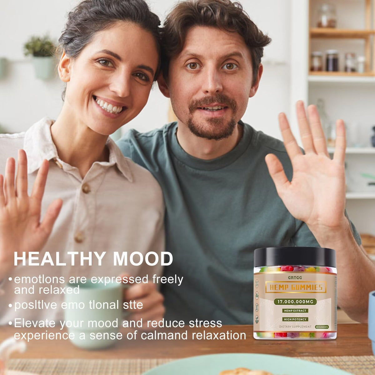 Assorted Fruit Flavors Hemp Gummies M931