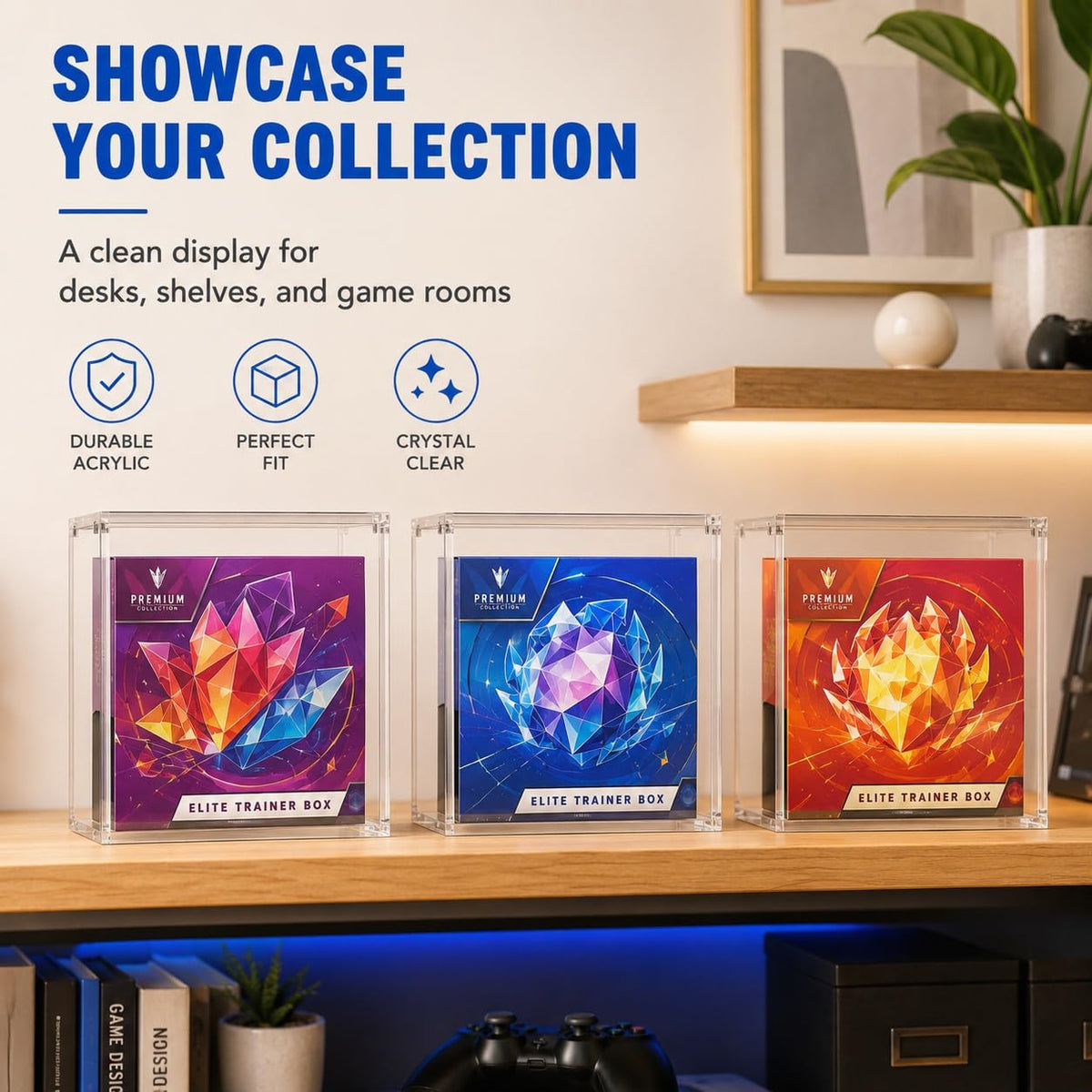 Clear Acrylic Trading Card Display Case U670