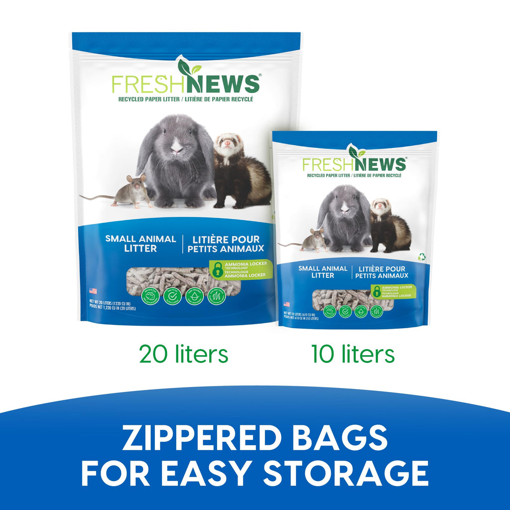 Recycled Paper Small Animal Litter Bedding, 10 Liters Y2296