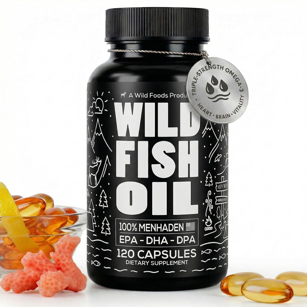 Fish Oil Omega 3 Supplements 120 Capsules V347240