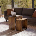 Sheesham Wood Nesting Tables Set of 2 A29032