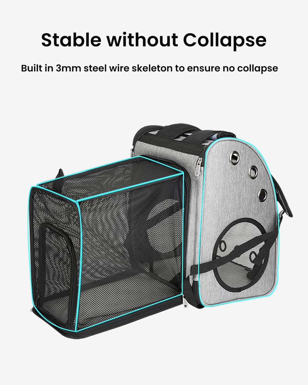 Expandable Cat Backpack Carrier S8297