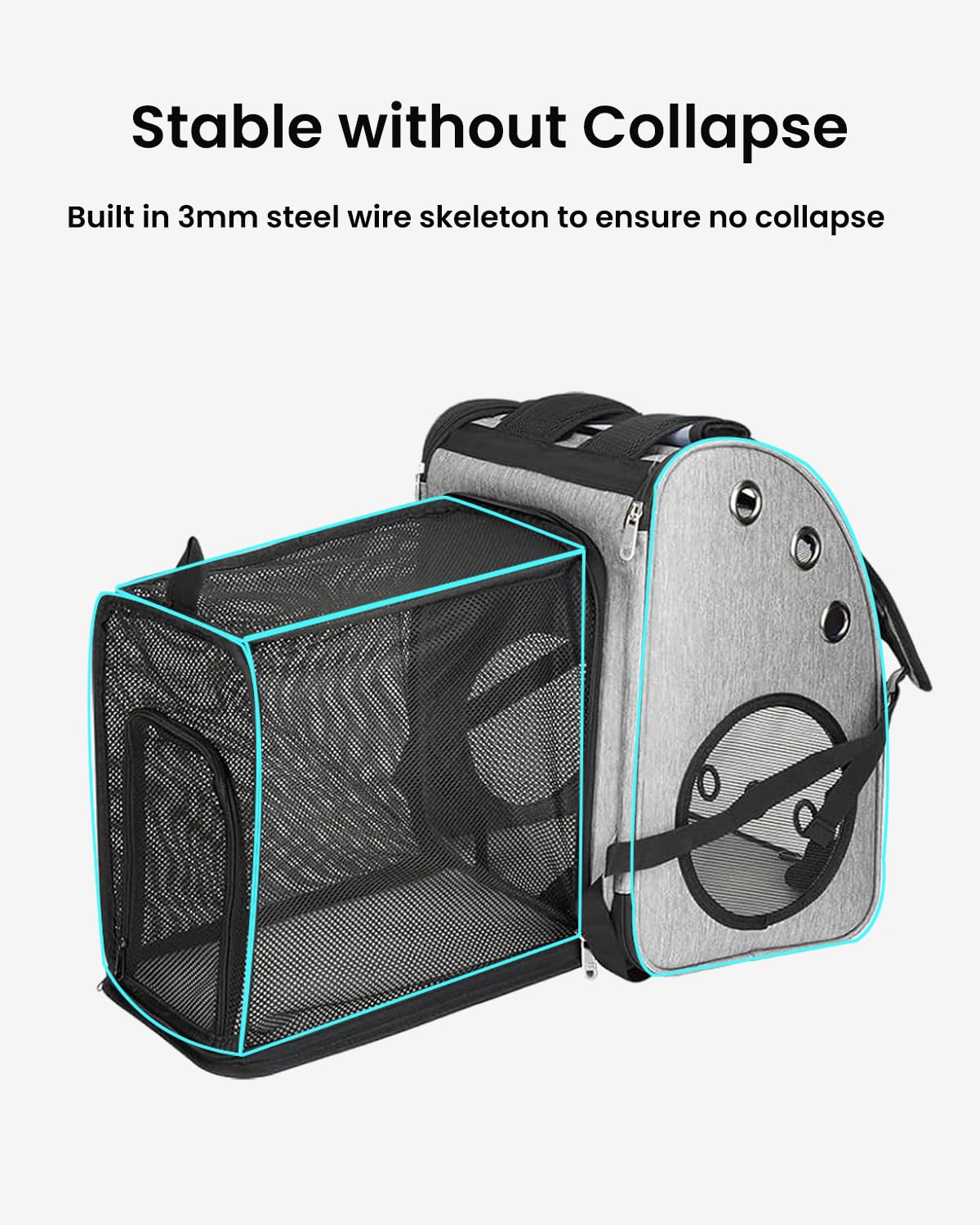 Expandable Cat Backpack Carrier S8297