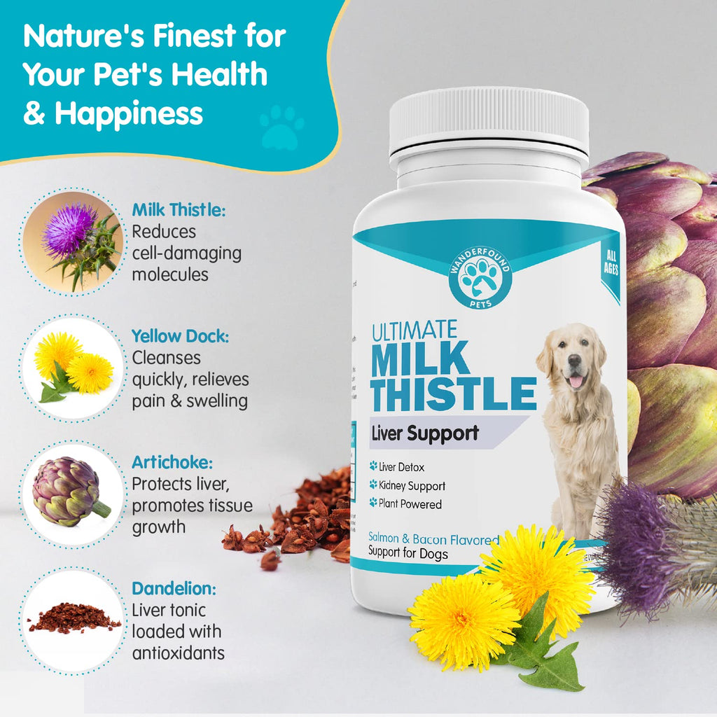 Milk Thistle for Dogs Chewable Tablets A191342