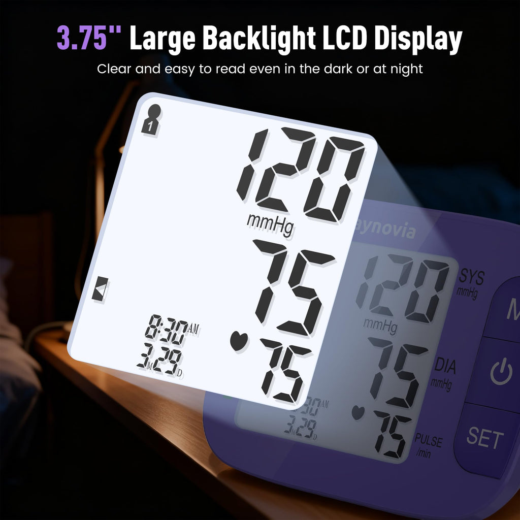 Upper Arm Blood Pressure Monitor 8.6-16.5 in Cuff Purple G883505