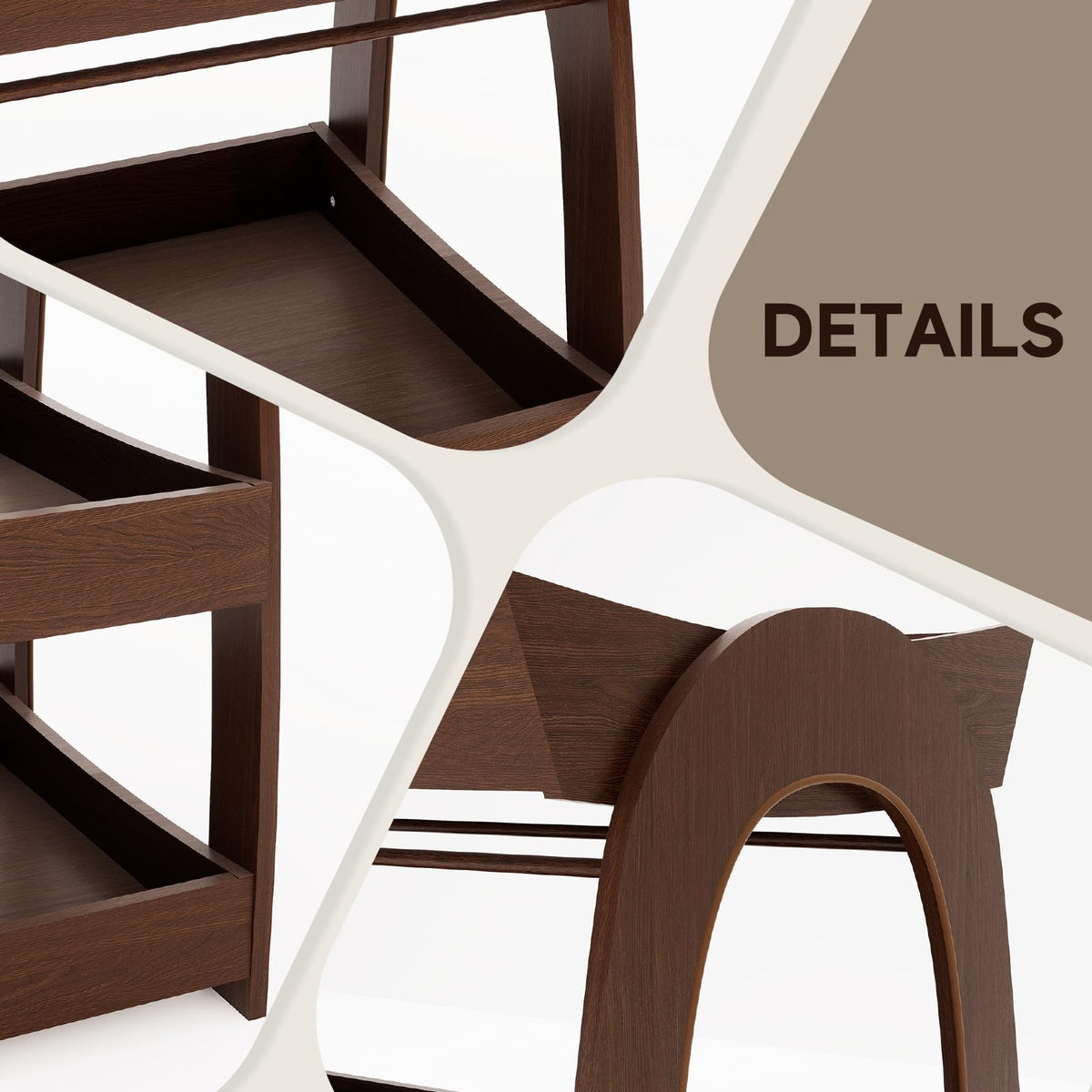 Wood 2-Tier Baby Changing Table N758