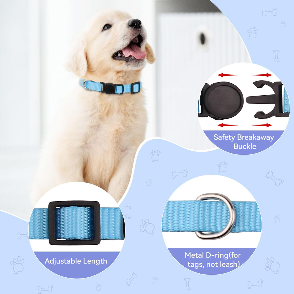 Soft Nylon Puppy Collars 12pcs L406683