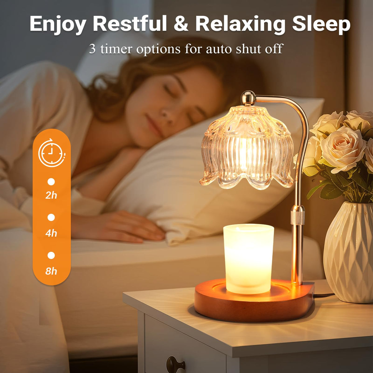 Candle Warmer Lamp with Timer and Dimmer Y552